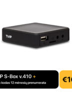 TVIP S-Box v.410 + Tabox 12 mėnesių prenumerata